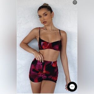 white fox executive crop top